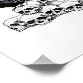 Gothic Crow F Caw F Raven Skull Halloween Graphic  Poster (Hoek)