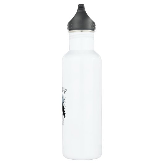 Gothic Crow F Caw F Raven Skull Halloween Graphic  Waterfles (Rechts)