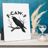 Gothic Crow Funny F-Caw-F Humor Essential Creative Fotoplaat (Zijkant)