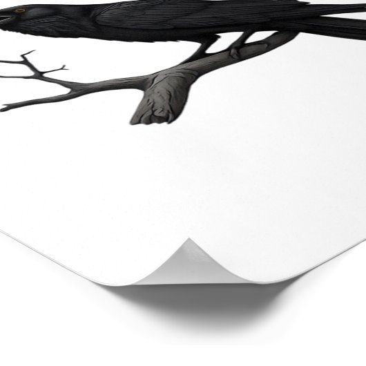 Gothic Crow Funny F-Caw-F Humor Essential Creative Poster (Hoek)