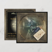 Gothic Crow Halloween Party nodigt uit Kaart (Voorkant / Achterkant)