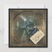 Gothic Crow Halloween Party nodigt uit Kaart (Voorkant)