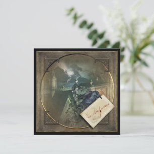 Gothic Crow Halloween Party nodigt uit Kaart