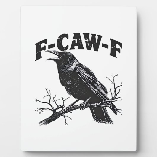 Gothic Crow Humor F-Caw-F Funny Essential Fotoplaat (Voorkant)