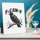 Gothic Crow Humor F-Caw-F Funny Essential Fotoplaat (Zijkant)