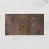 Gothic Crow  Old Magic Occult Books Visitekaartje (Achterkant)