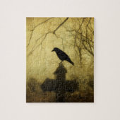 Gothic Crow On Cross Legpuzzel (Verticaal)