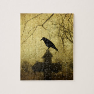 Gothic Crow On Cross Legpuzzel
