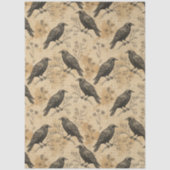 Gothic Crow Pattern Tissue Paper Tissuepapier (Voorkant)