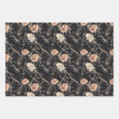 Gothic Crow Raven Floral Inpakpapier Vel (Voorkant)