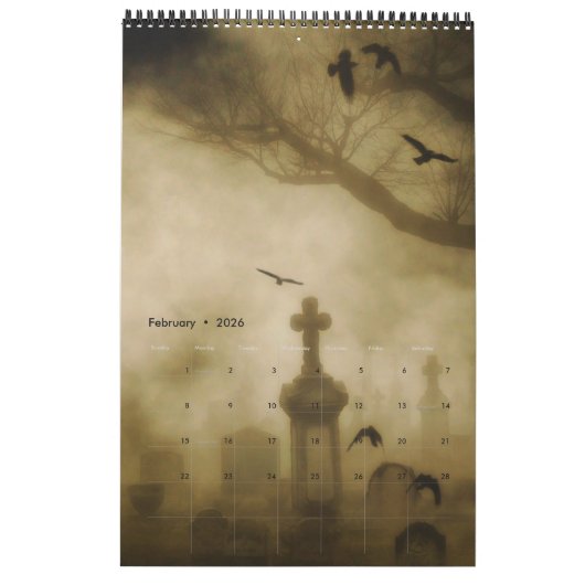 Gothic Crows Kalender (Feb 2026)