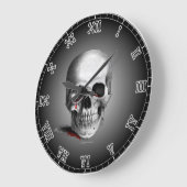 Gothic Crying Skull Horror Blood Red Fantasy Grote Klok (Hoek)