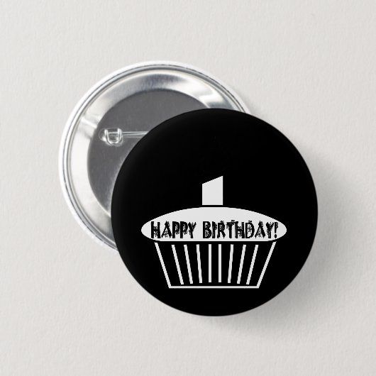 Gothic Cupcake Ronde Button 5,7 Cm (Voorkant /achterkant)
