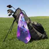 Gothic Cyberpunk Demon Fantasy Anime Girl Golfhanddoek (Groen)