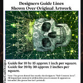 Gothic Cyberpunk Skull & Gold Crown U2G Decoupage Tissuepapier