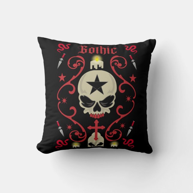 Gothic Dag Gothic Art Kussen (Voorkant)
