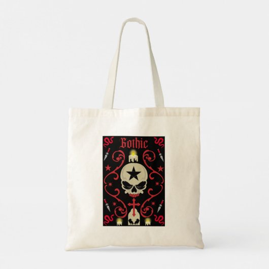 Gothic Dag Gothic Art Tote Bag (Achterkant)