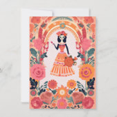 Gothic Dag voor het Dode Vrijgezellenfeest Skelet  Kaart (Achterkant)