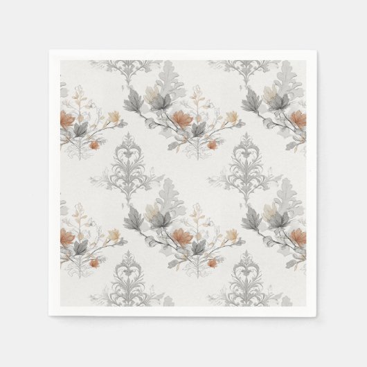 Gothic Damask Halloween Servet (Voorkant)