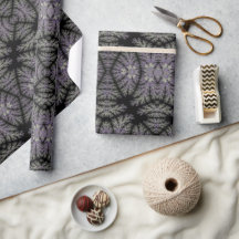 Gothic Damask Lavender Sage Fern Pattern Craft