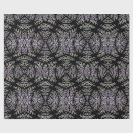 Gothic Damask Lavender Sage Fern Pattern Craft Cadeaupapier (Vlak)