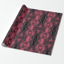 Gothic Damask Pink Lace Pattern Craft