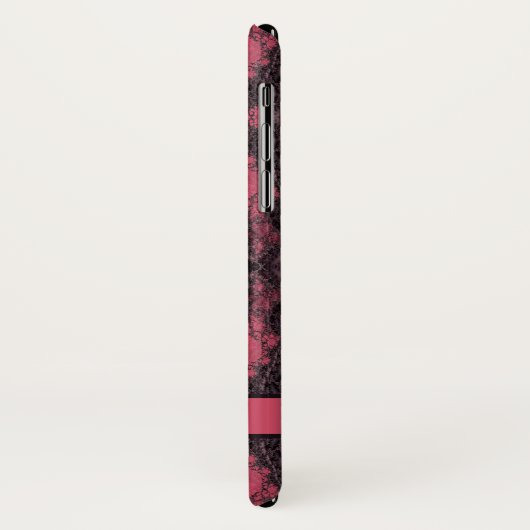Gothic Damask Pink Lace Pattern Craft Case-Mate iPhone Case (Achterkant/links)