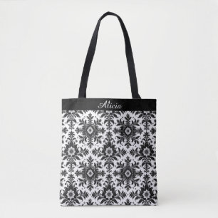Gothic Damask Tote Bag