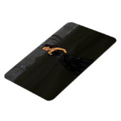 Gothic dame in een begraafplaatsmagneet magneet (Linkerzijde)