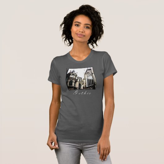 Gothic-dames-T-shirt T-shirt (Voorkant volledig)
