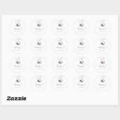 Gothic Dank je wel Donkere Bruiloft Halloween Labe Ronde Sticker (Vel)