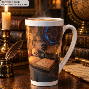 Gothic Dark Academia Kaarsverlichte Studeerkamer K Latte Mok