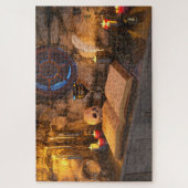 Gothic Dark Academia Kaarsverlichte Studeerkamer K Legpuzzel (Verticaal)