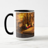 Gothic Dark Academia Kaarsverlichte Studeerkamer K Mok (Links)