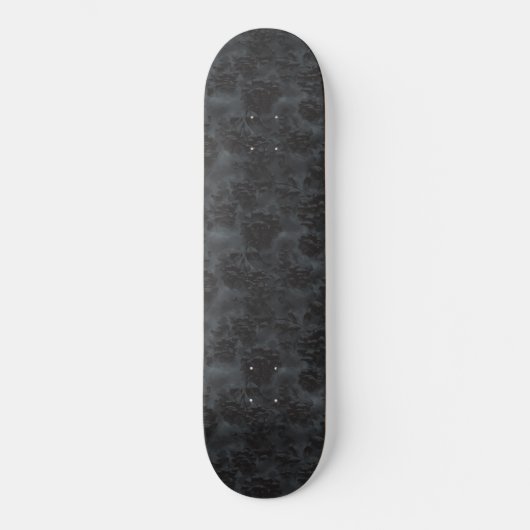 Gothic Dark Ashen Floral Bloom Persoonlijk Skateboard (Voorkant)
