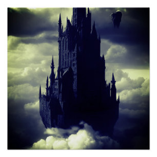 Gothic dark castle perfect poster