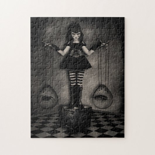 Gothic Dark Doll Jigzaag Puzzle Legpuzzel (Verticaal)