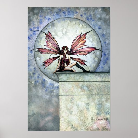 Gothic Dark Fairy Fantasy Poster Print (Voorkant)