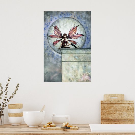 Gothic Dark Fairy Fantasy Poster Print (Keuken)