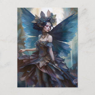 Gothic Dark Fairy Girl Fantasy Art Briefkaart
