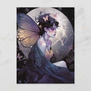 Gothic Dark Fairy Girl Fantasy Art Briefkaart