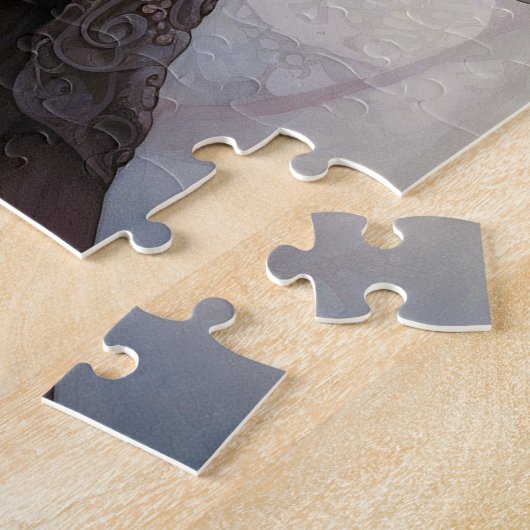 Gothic Dark Fairy Girl Fantasy Art Legpuzzel (Zijkant)