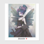 Gothic Dark Fairy Girl Fantasy Art Sticker (Vel)