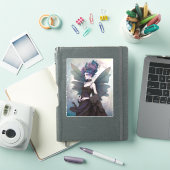 Gothic Dark Fairy Girl Fantasy Art Sticker (iPad Cover)