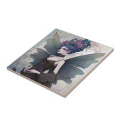 Gothic Dark Fairy Girl Fantasy Art Tegeltje (Zijkant)