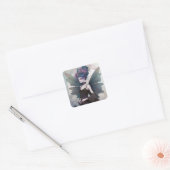 Gothic Dark Fairy Girl Fantasy Art Vierkante Sticker (Envelop)