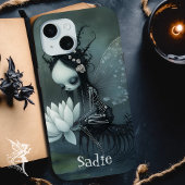 Gothic Dark Fantasy Fairy Skeleton Aangepaste naam Case-Mate iPhone Case