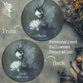 Gothic Dark Fantasy Fairy Skeleton Aangepaste naam Ornament