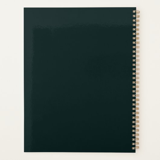 Gothic Dark Fantasy Fairy with Floral Crown  Planner (Achterkant)