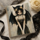 Gothic Dark Fantasy Fee met Bloemenkroon Planner